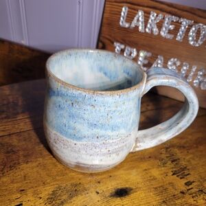 Handcrafted Blue Ceramic Mug